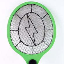 Green Rechargeable Electric Mosquito Killer Racket with Cable