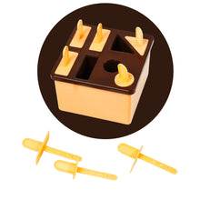 Pink ice sicle mold with stick holders