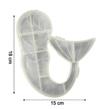 Mermaid Shape Plastic Storage Organizer Box (1 Pc)